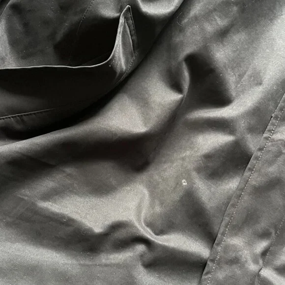 Ralph Ralph Lauren Black Navy Blue Trench Coat Size 52 Quiet Luxury Water Resist - Picture 8 of 8